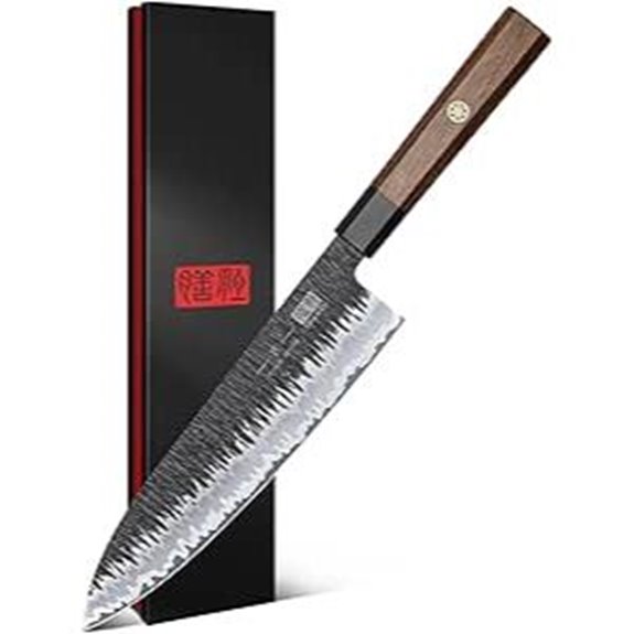 Shan Zu 8-Inch Japanese Chef Knife with Rosewood Handle