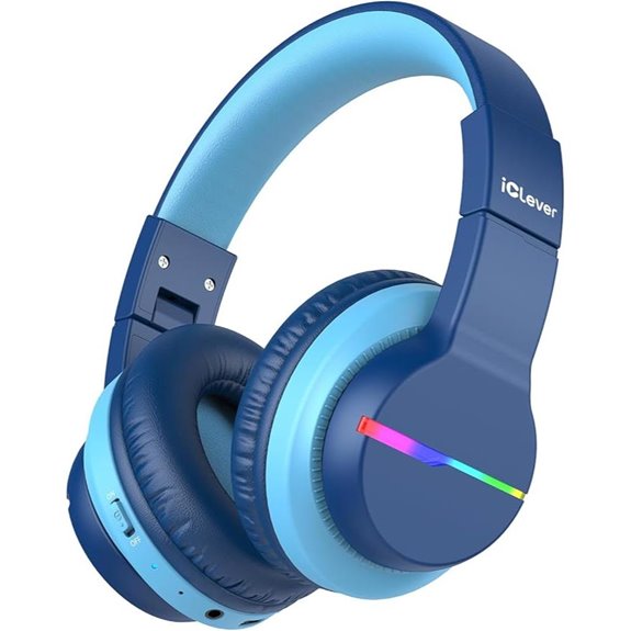 iClever Kids Bluetooth Headphones with LED Lights
