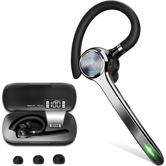 HEIBAS Bluetooth Headset with 72H Talking Time