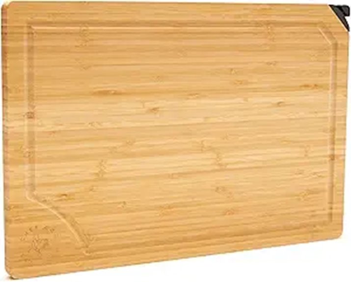 Luxury Eco-Friendly Cutting Board with Sharpener & Non-Slip