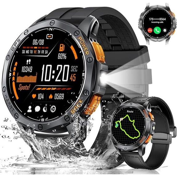 LIGE GPS Military Smart Watch with Fitness & Waterproof