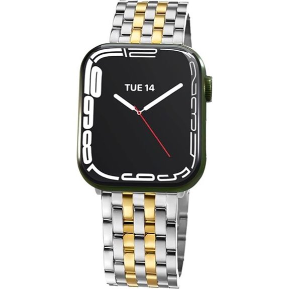 Seven-link Stainless Steel Apple Watch Band