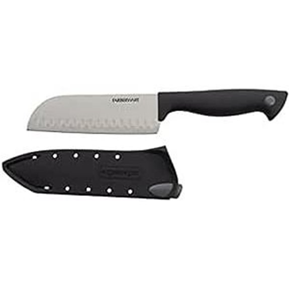 Farberware Edgekeeper 5-Inch Santoku Knife with Cover