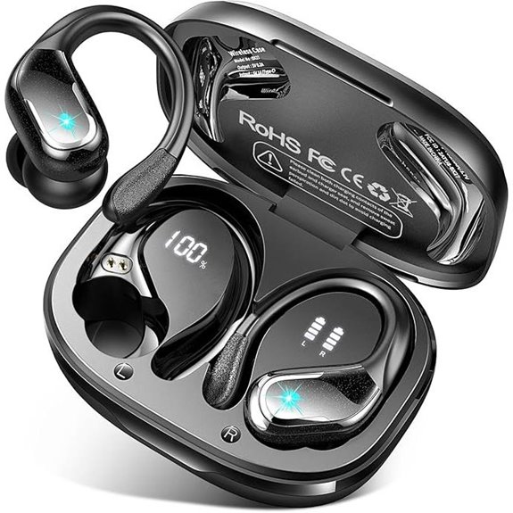 Wireless Waterproof Earbuds with Noise Cancelling and Deep Bass