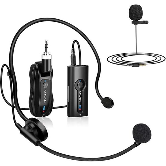 KIMAFUN Wireless Lavalier Microphone System (1TX1RX)