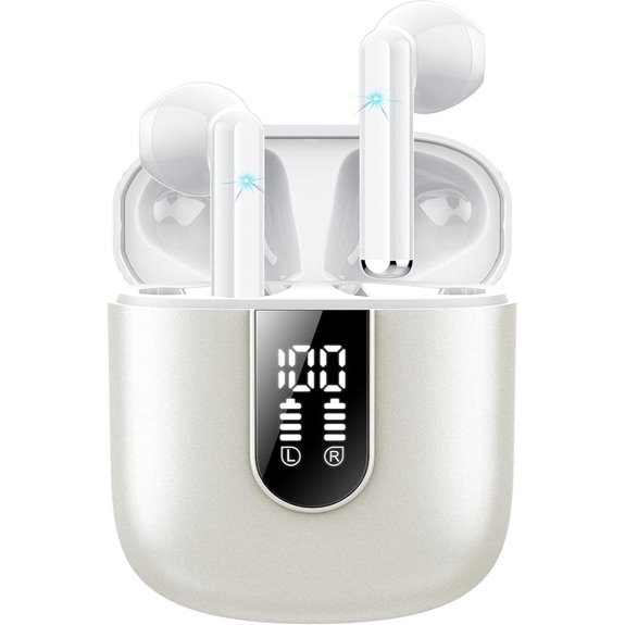 Jesebang Wireless Earbuds with Noise Cancelling Microphone