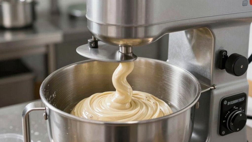 adjust hydration for smooth mixing