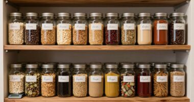 avoid overloading pantry shelves
