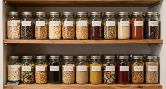 avoid overloading pantry shelves