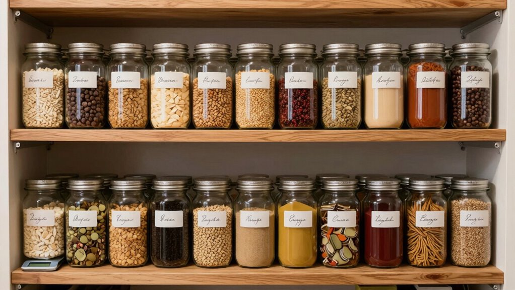 avoid overloading pantry shelves