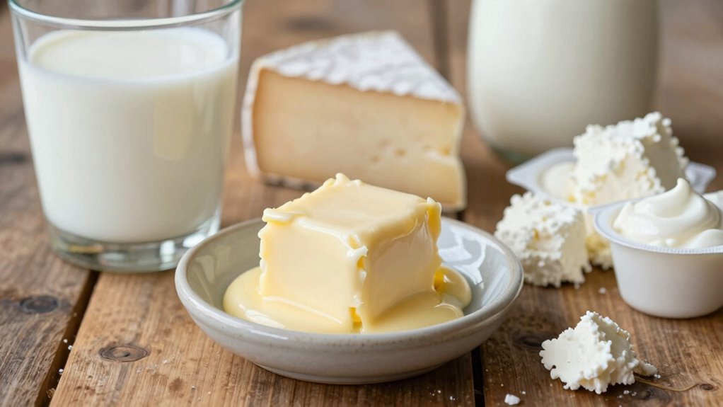 dairy contains lactose proteins