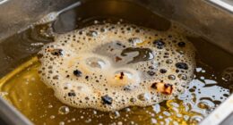 dark foam signals oil degradation