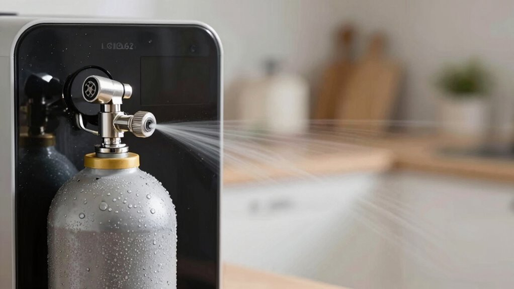 detect leaks with soap bubbles