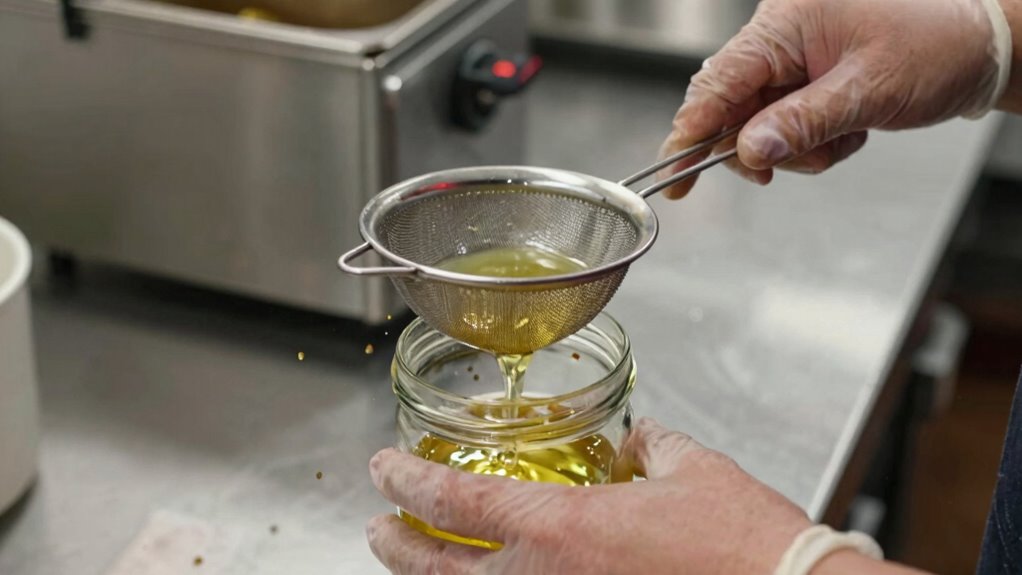 filter fry oil regularly