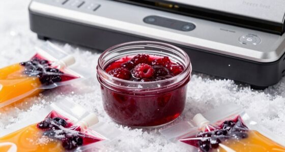 freeze liquid before sealing