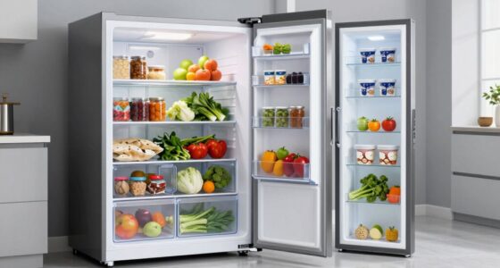 freezer types capacity and access