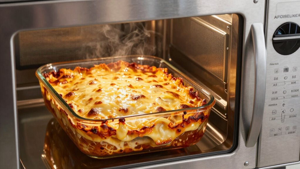 gentle reheating prevents greasiness
