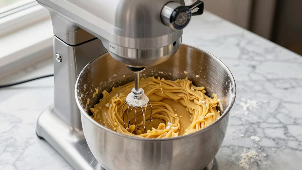 gradually increase mixing speed