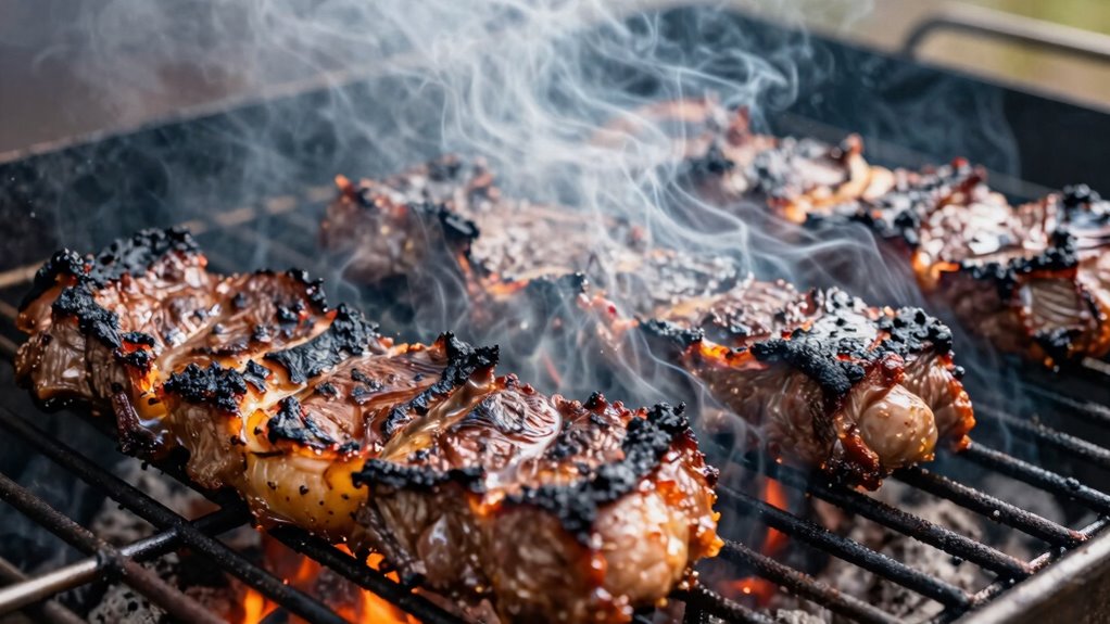 high heat dries meat