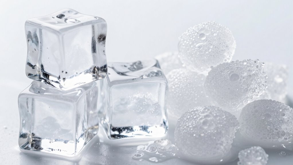 ice size shape melting rate