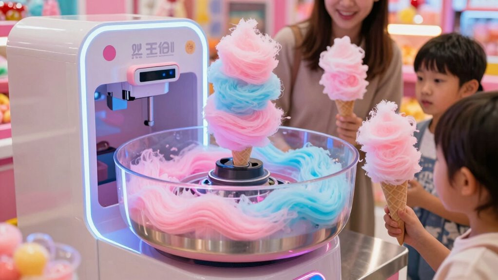 key commercial cotton candy features