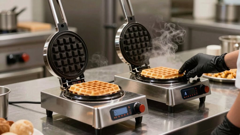 key commercial waffle maker features