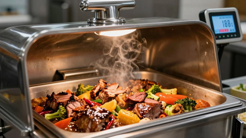 maintain hot food above 140 f