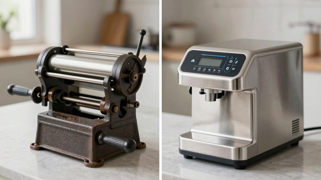 manual versus electric dough sheeters
