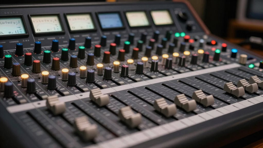 mixer gain and fader settings