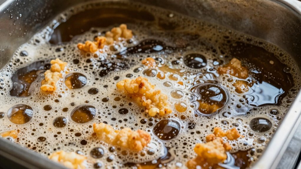 oil degradation and foam