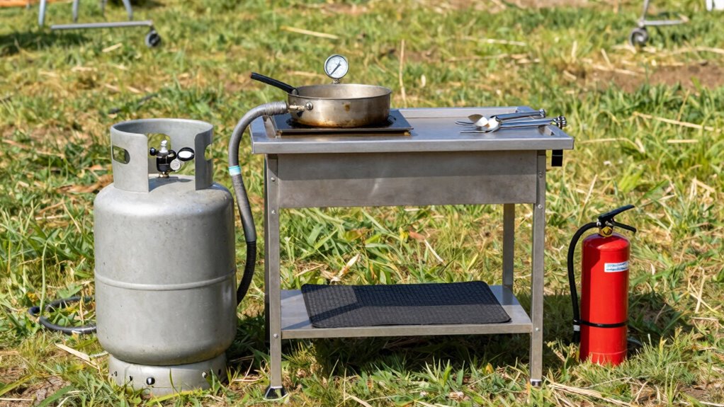 outdoor frying safety precautions