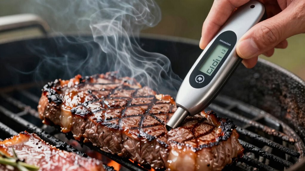 place probe in thickest meat