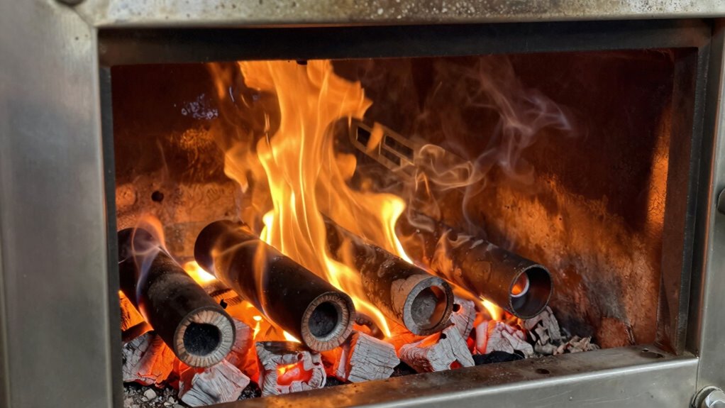 proper airflow stabilizes fire