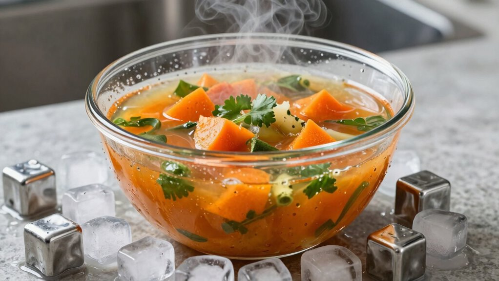 rapid soup cooling technique
