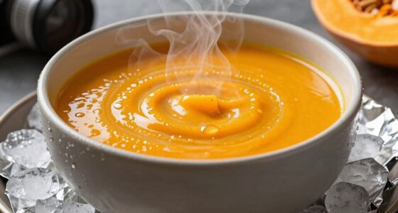 rapidly cool creamy soups