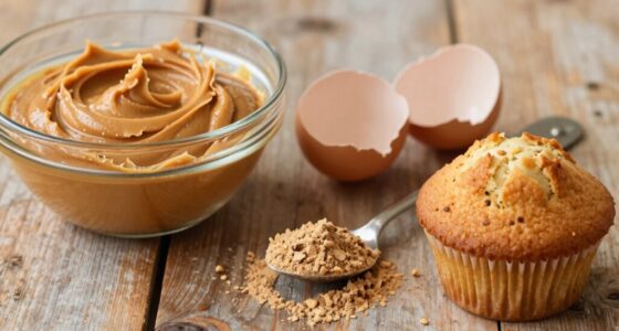 replace fat with powdered peanut