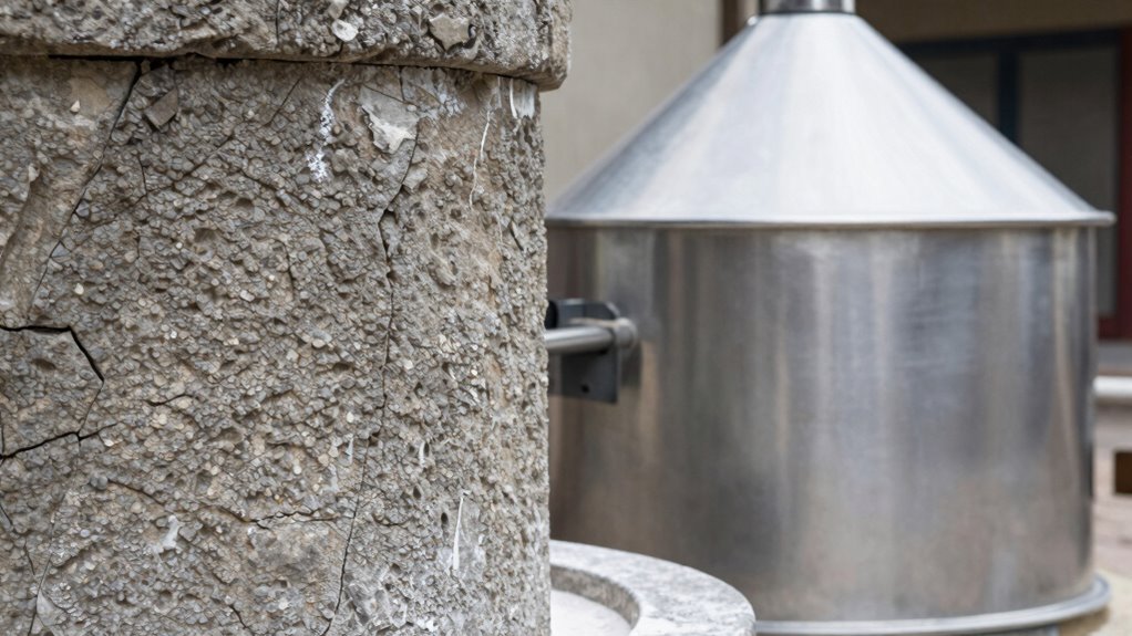 stone wears faster steel lasts