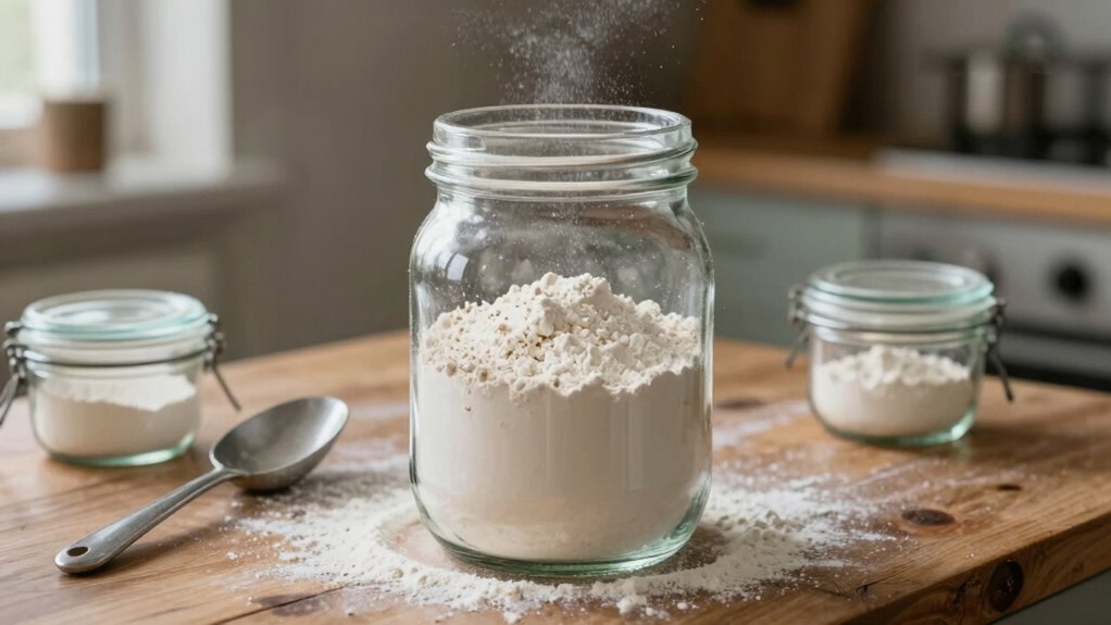 store flour in airtight cool dry