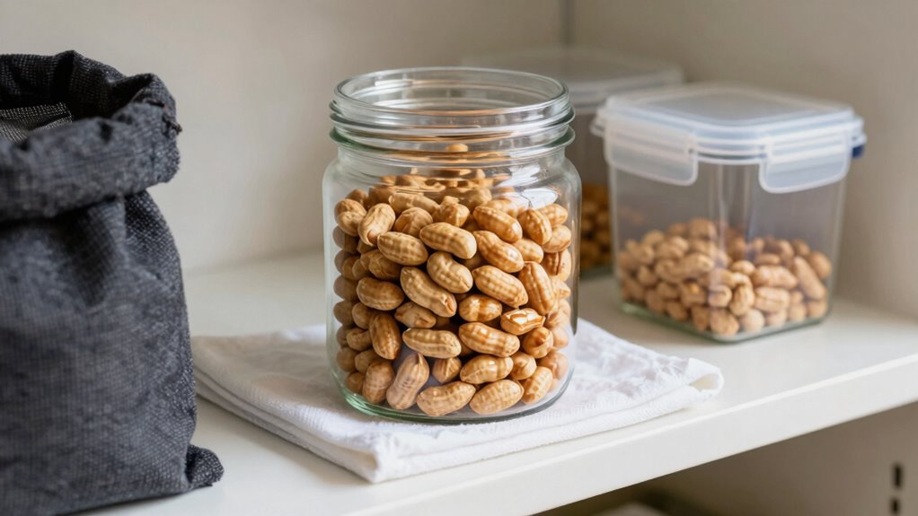 store peanuts in airtight cool dry conditions