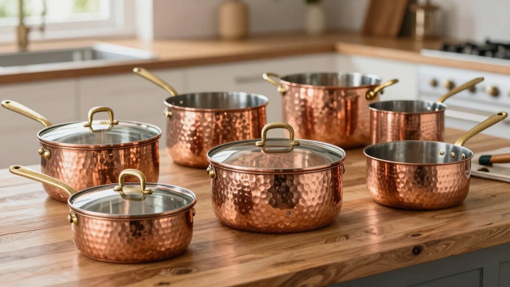 top hammered copper cookware