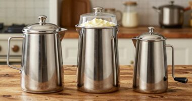 top home stainless steel butter churns