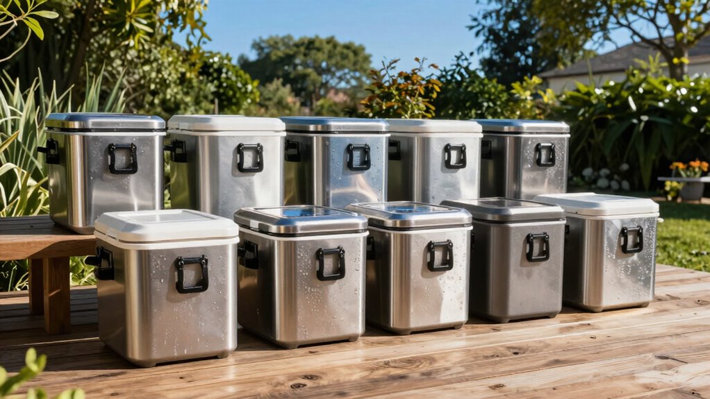 top outdoor stainless coolers