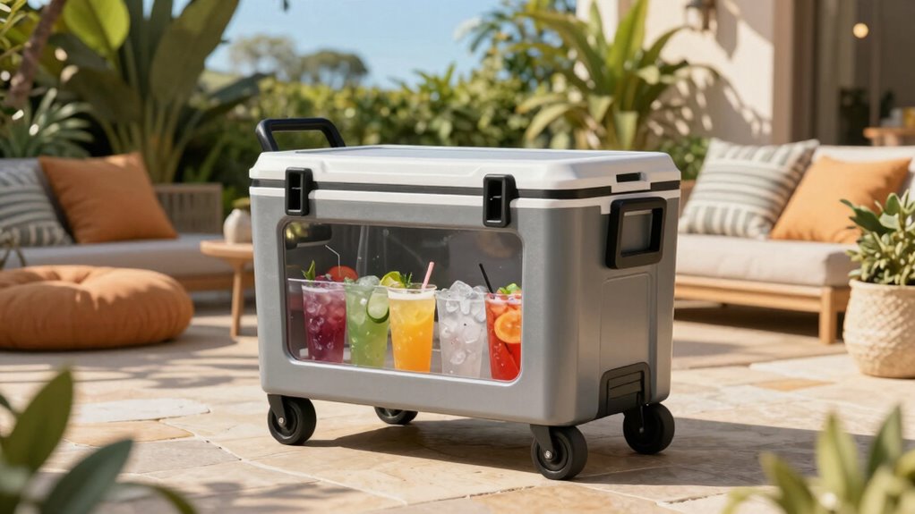 top patio cooler carts