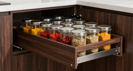 top pull out spice cabinets
