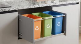 top recycling bin storage