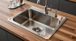 top stainless steel bar sinks