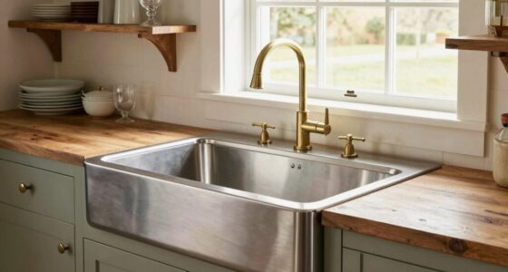 top stainless steel farmhouse sinks