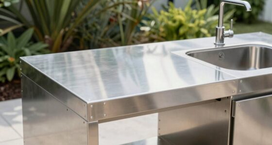 top stainless steel outdoor prep tables