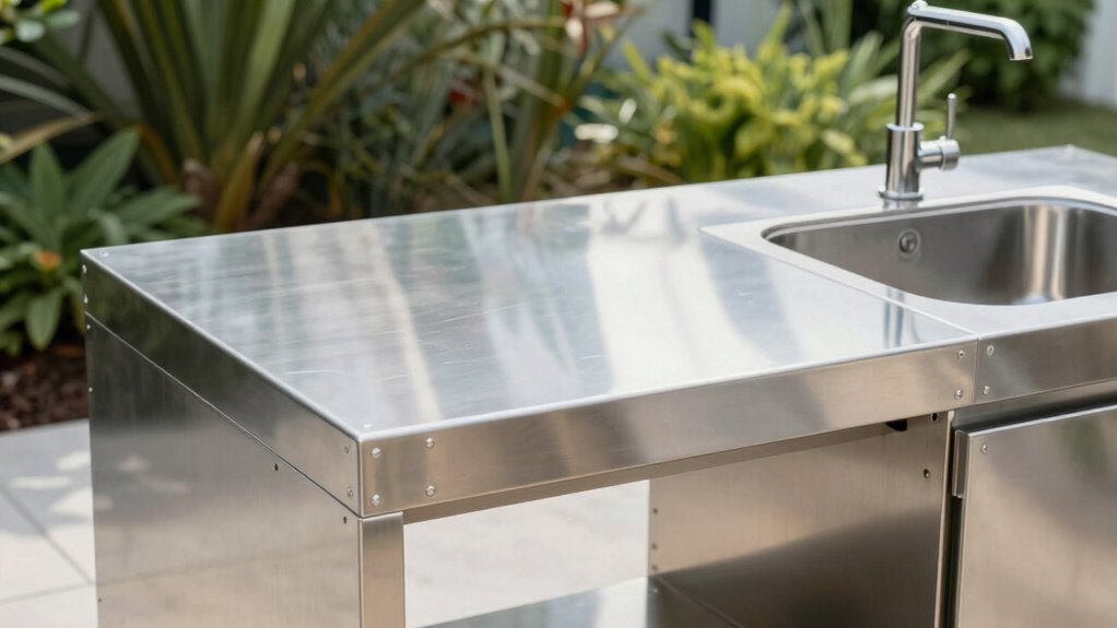 top stainless steel outdoor prep tables