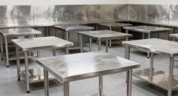 top stainless steel prep tables